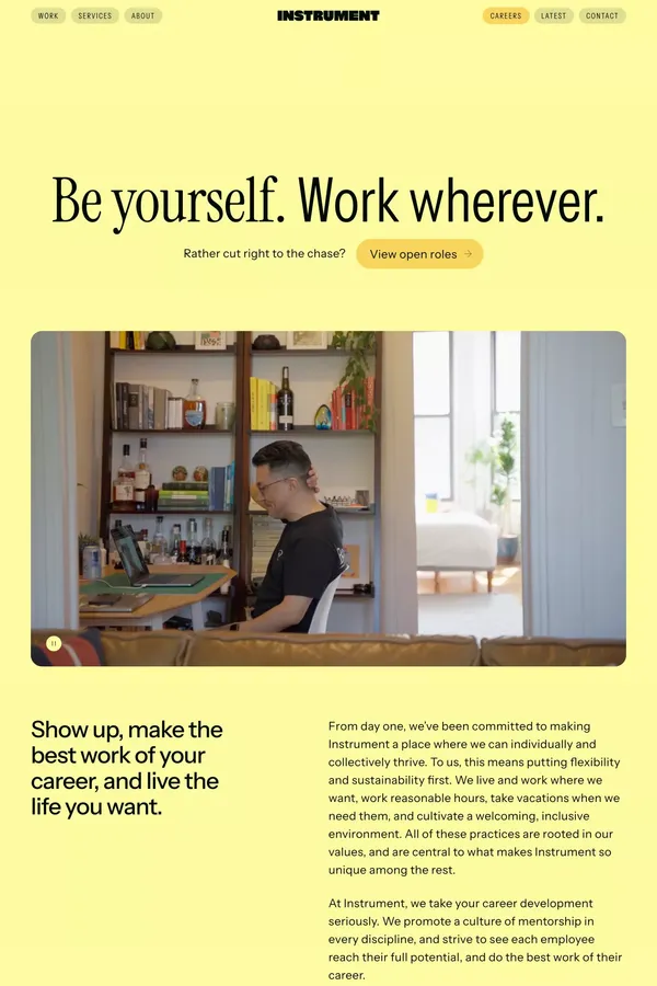 Digital marketing, branding, and design careers | Instrument - Career design inspiration
