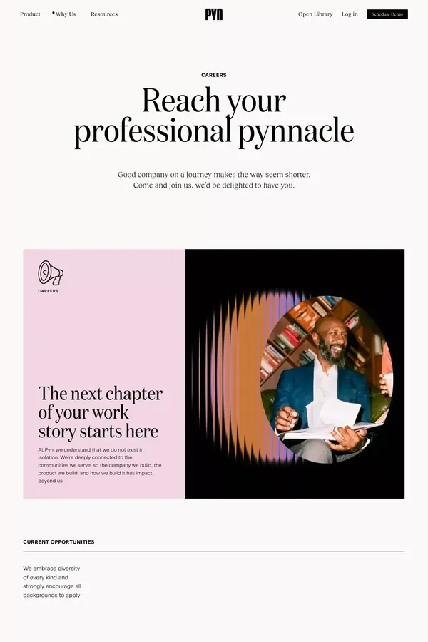 Careers - Pyn - Career design inspiration