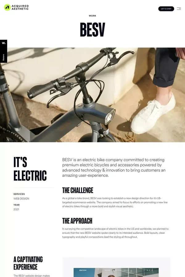 Besv - Acquired Aesthetic® - Case Study design inspiration