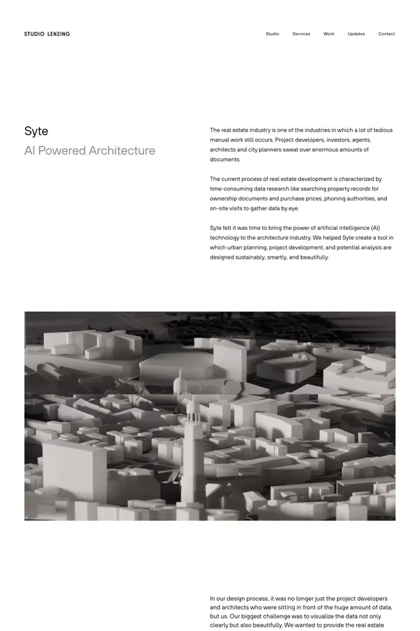 Syte — Studio Lenzing - Case Study design inspiration