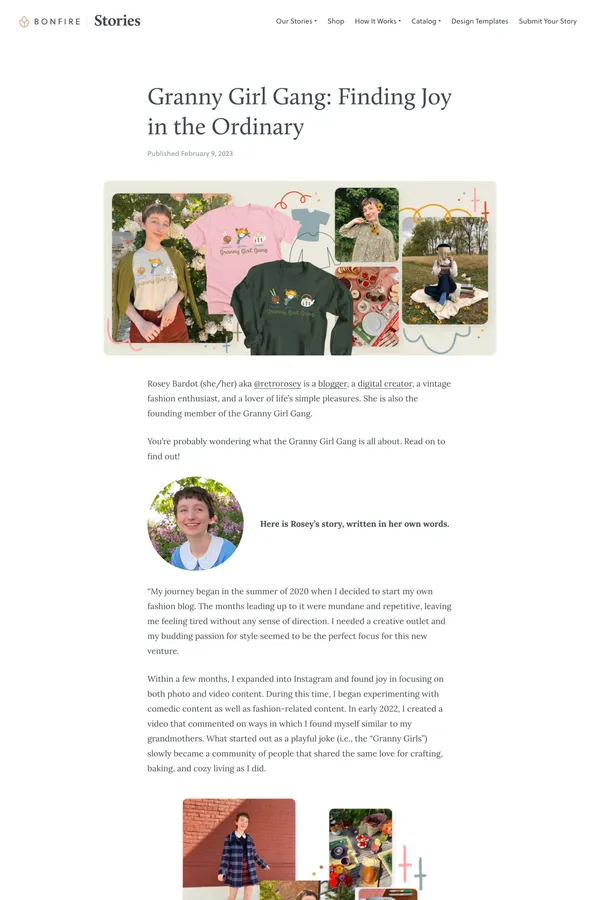 Granny Girl Gang: Finding Joy in the Ordinary | Bonfire - Case Study design inspiration