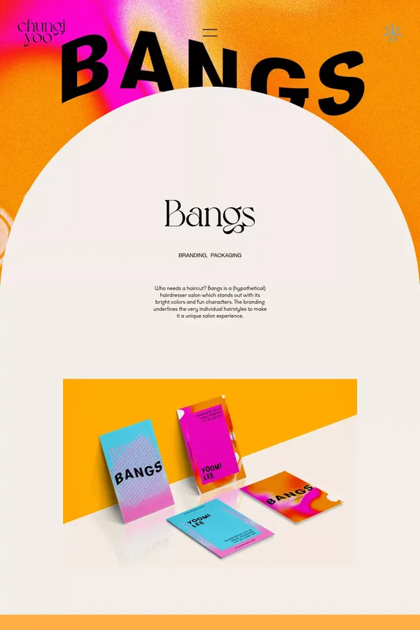 ChungiYoo - Bangs - Case Study design inspiration
