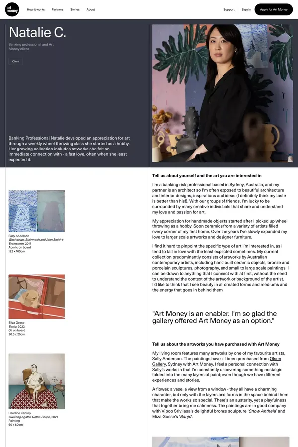Art Money - Case Study design inspiration