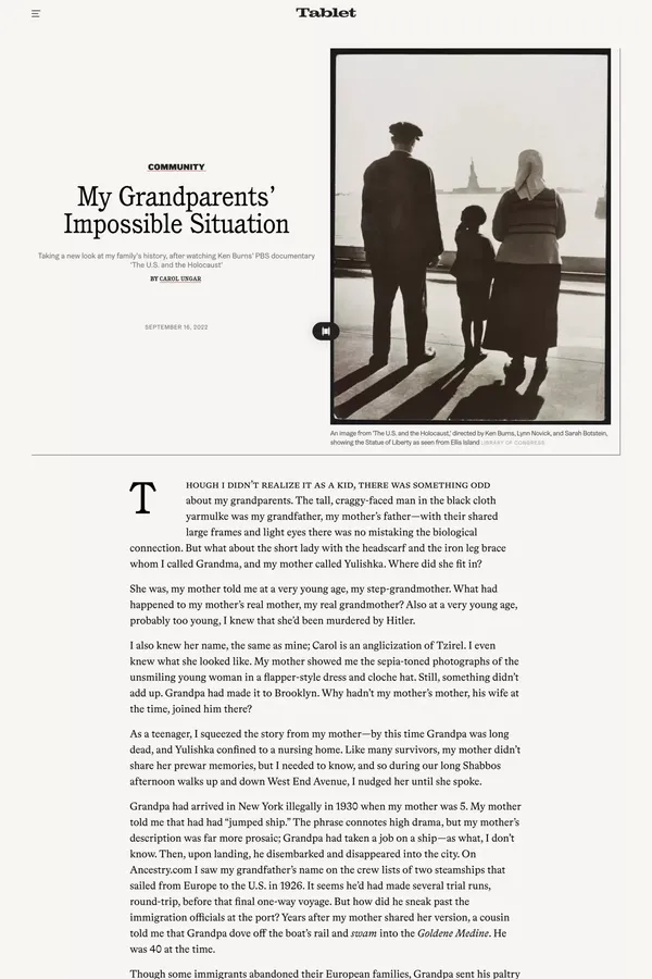 Tablet Magazine - Blog Post design inspiration