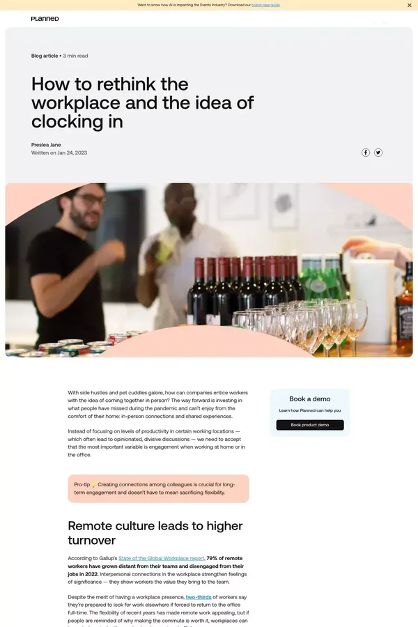 How to rethink the workplace | Planned - Blog Post design inspiration