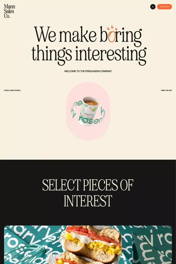 Mann Sales Co. - The Persuasion Company - Portfolio design inspiration