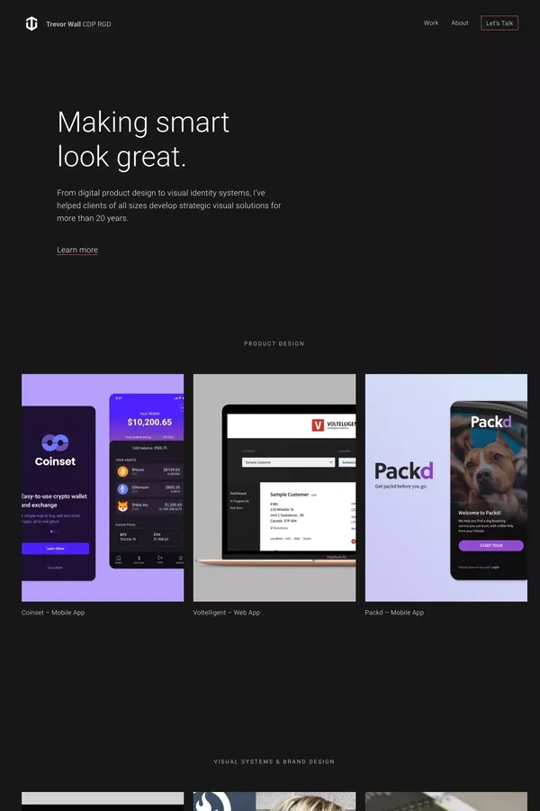 Home | Trevor Wall CDP RGD - website design inspiration