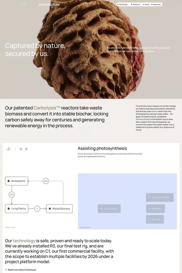 Home - Carbo Culture - Landing design inspiration