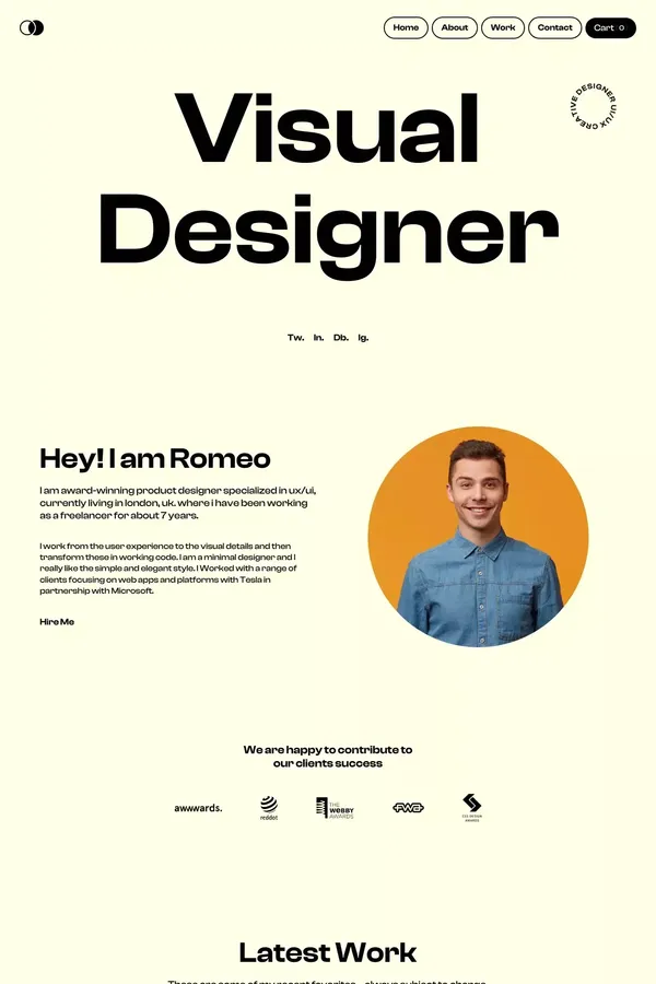 Romeo - Webflow Ecommerce website template