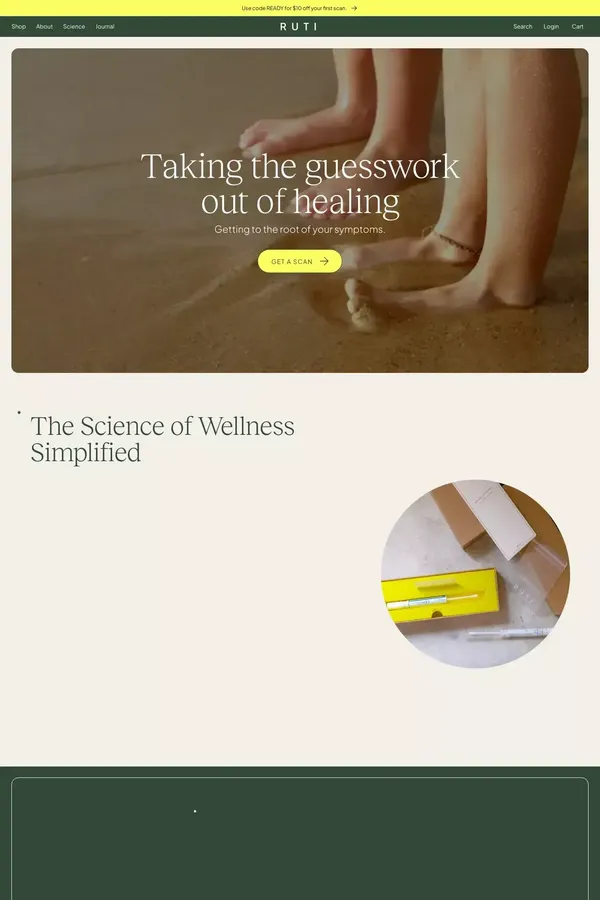 Ruti | Bioenergetic Scans + Root Cause Consultation - website design inspiration
