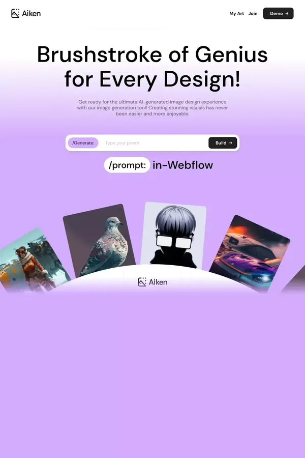 Aiken - Webflow HTML website template