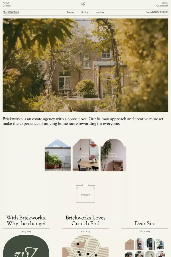 Brickworks London - Portfolio design inspiration