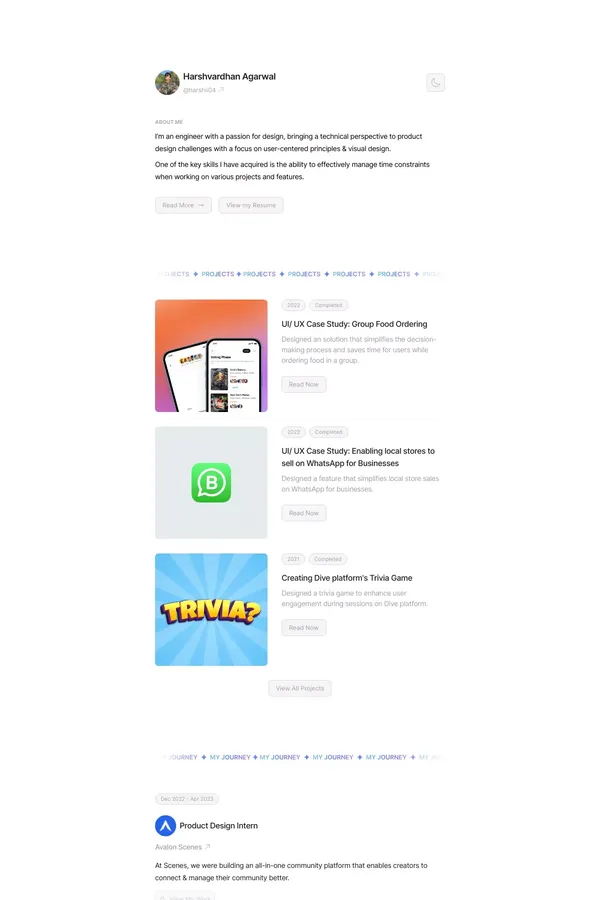 Harshvardhan Agarwal - Product Designer