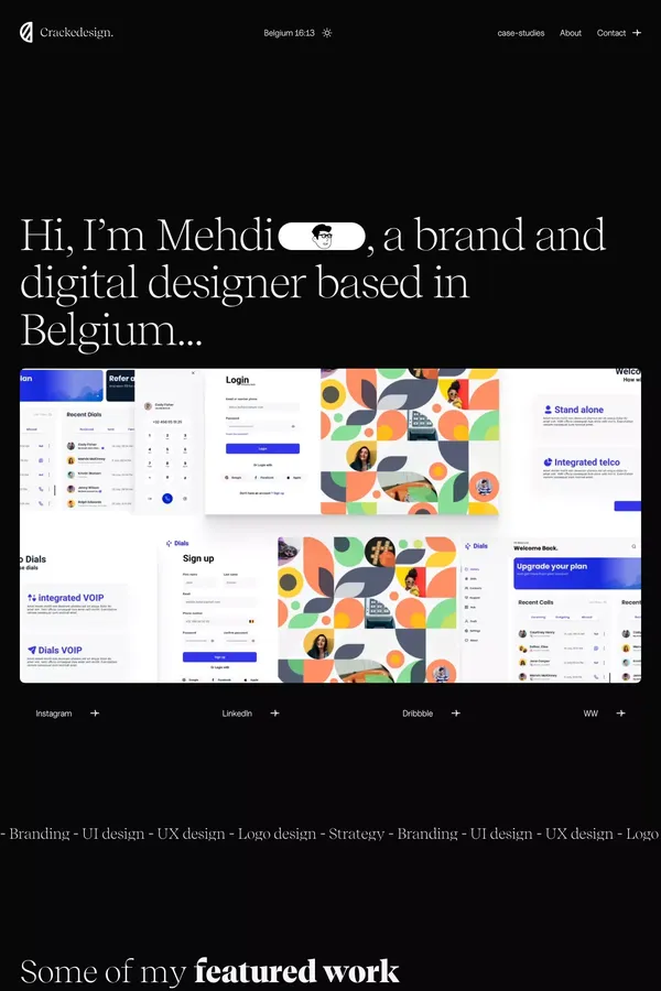 CrackeDesign. | Inspiring, delighting and memorable brand design - Portfolio design inspiration