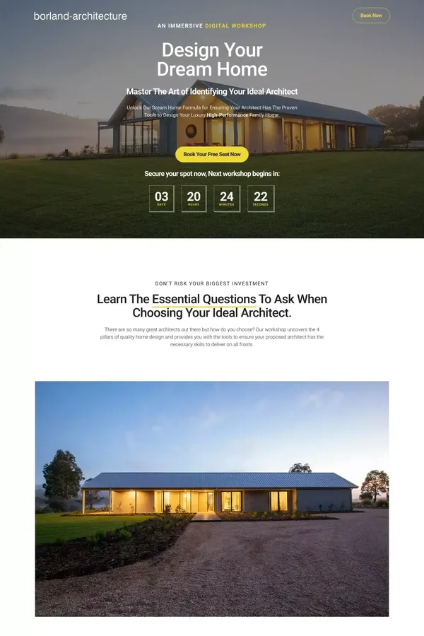 Borland Architecture – Setting New Standards in Quality Home Design by Prioritising Health, Wellbeing, and Performance. - Landing design inspiration