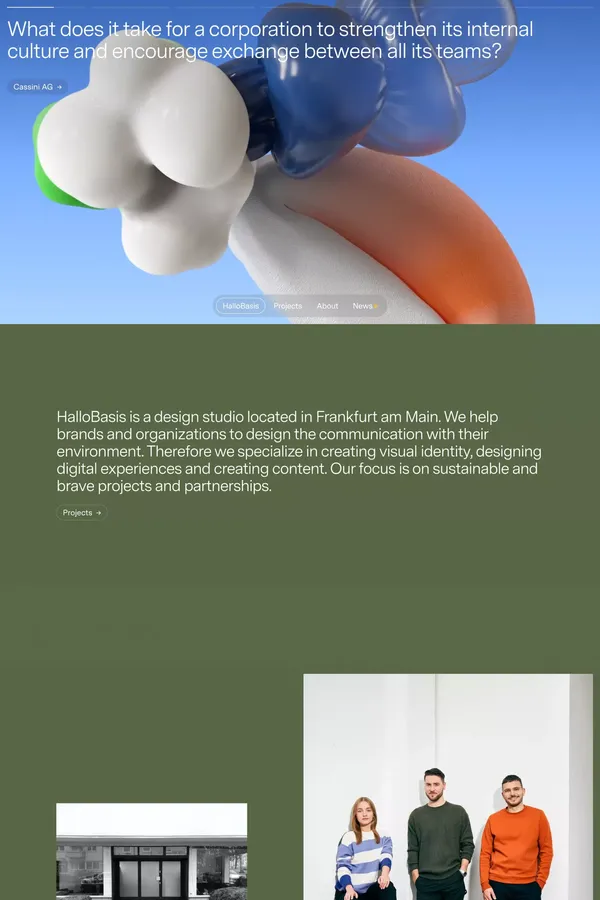 HalloBasis – Designstudio in Frankfurt am Main - Portfolio design inspiration
