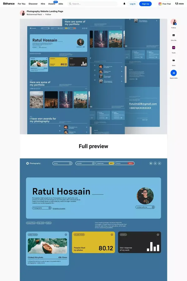 Behance - Portfolio design inspiration