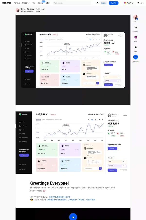 Behance - Portfolio design inspiration
