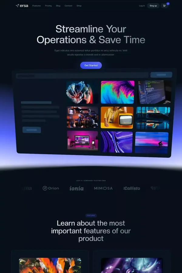 Ersa - Webflow Ecommerce website template - Template design inspiration