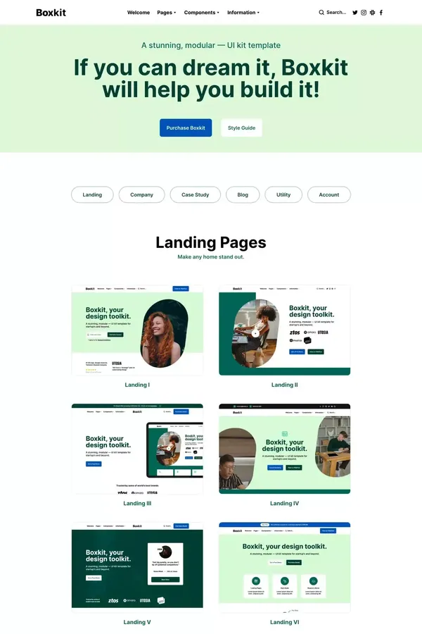 Boxkit - Webflow HTML website template