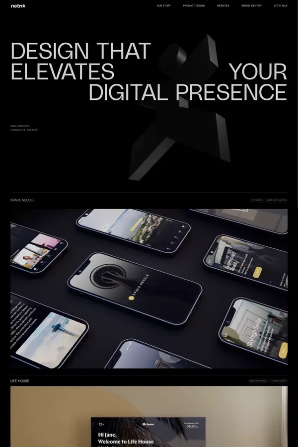 NETRIXDIGITAL -  Design Agency | Los Angeles - Portfolio design inspiration