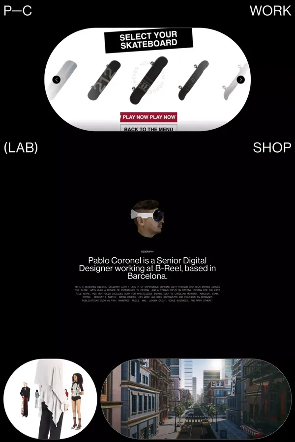 Pablo Coronel / Senior Digital Designer - Portfolio design inspiration