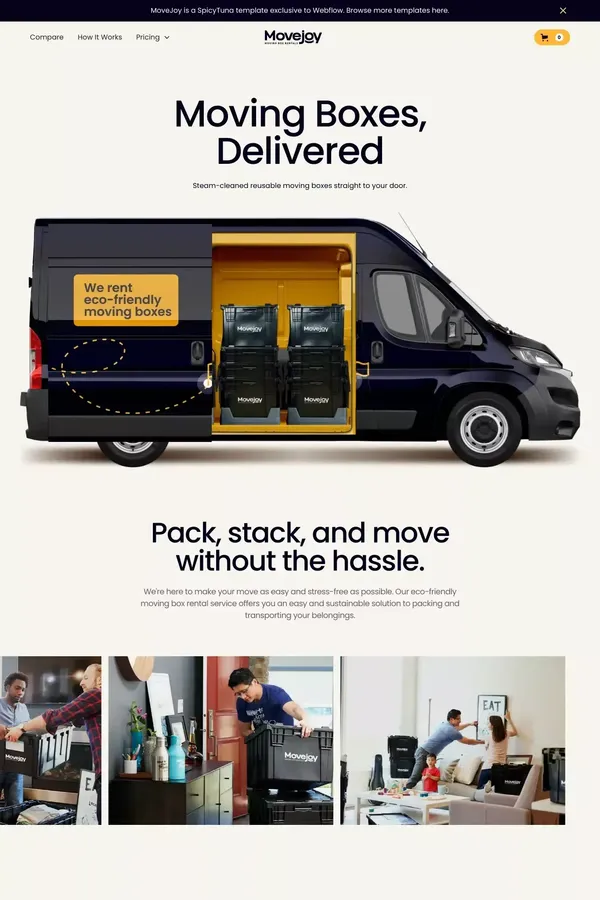 Movejoy - Webflow Ecommerce Website Template - website design inspiration