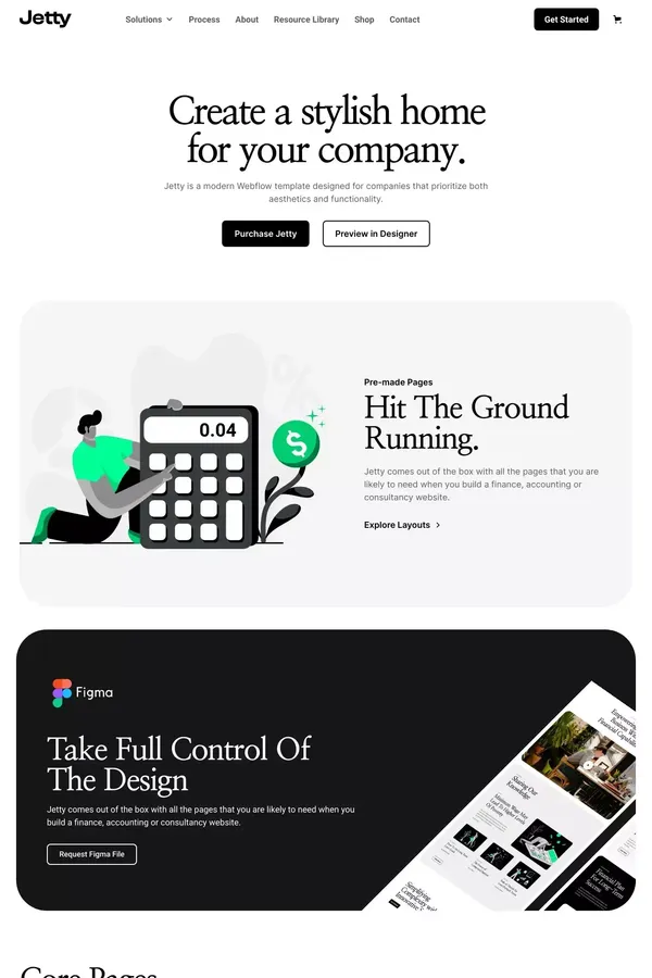 Jetty - Webflow HTML Website Template