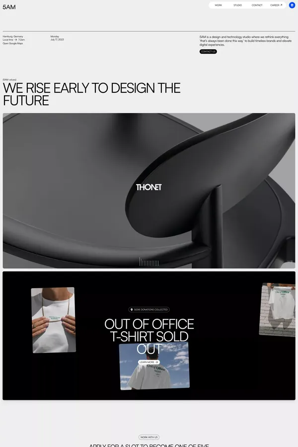 Design & Technology  | 5AM - Portfolio design inspiration