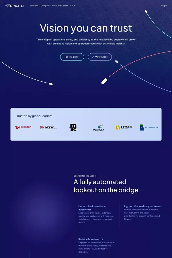 Orca AI: Enhanced Situational Awareness for Safer Shipping Operations