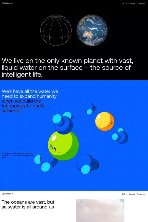 Wacomet - Landing design inspiration