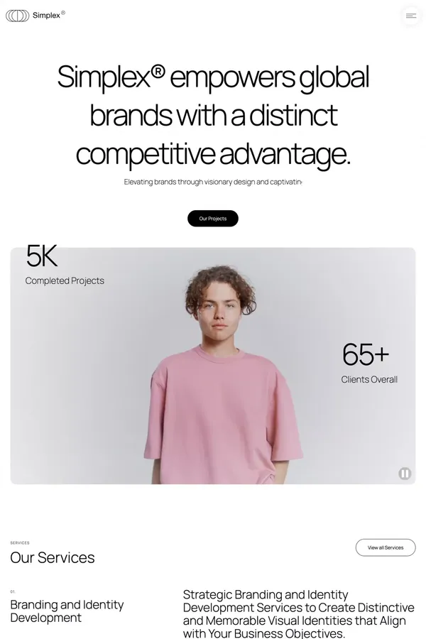 Simplex - Webflow HTML website template - Template design inspiration