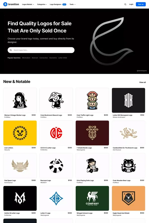 Branition - Quality Premade Logos for Sale (Sold Once)