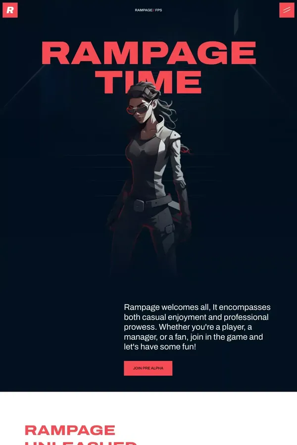 Rampage - Webflow HTML website template