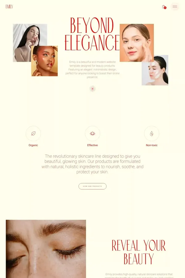 Emily - Webflow Ecommerce Website Template