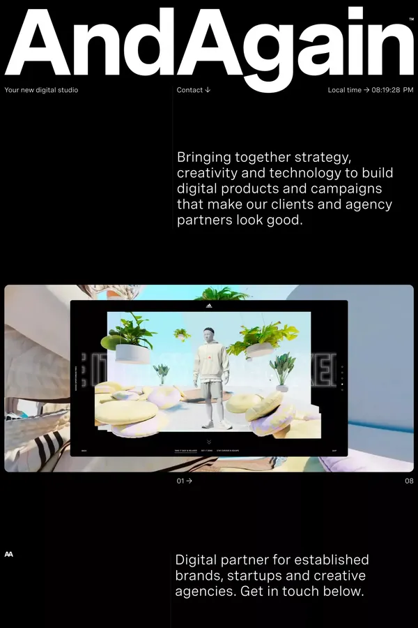 AndAgain | Digital innovation studio - Digital agency London - Immersive and Experiential agency - Portfolio design inspiration