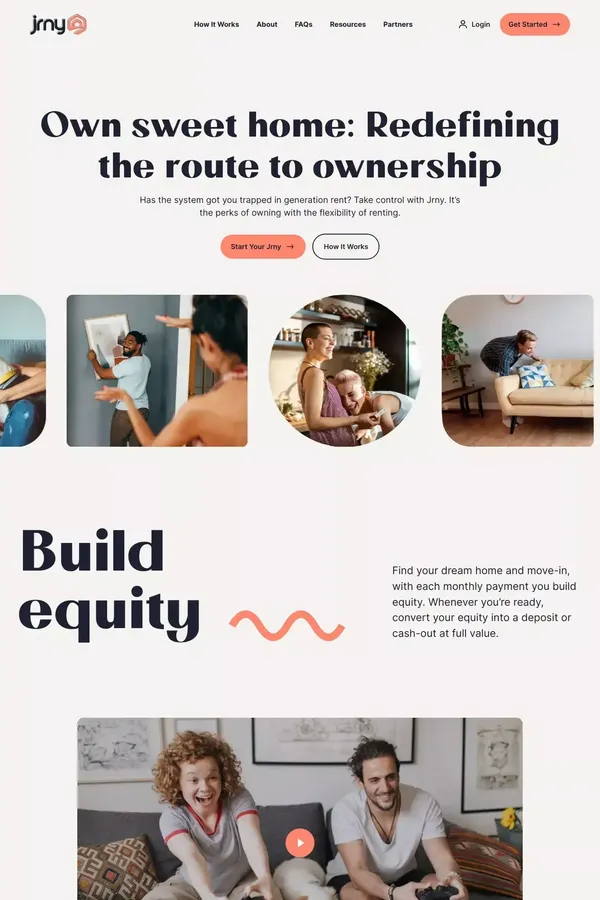 Jrny | Your Journey Home - Landing design inspiration