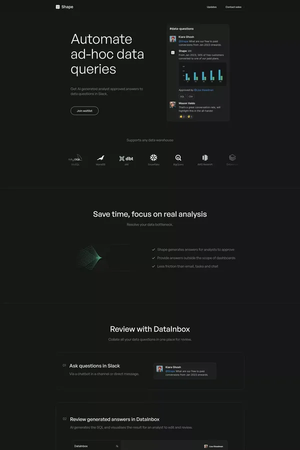 Shape - Landing design inspiration