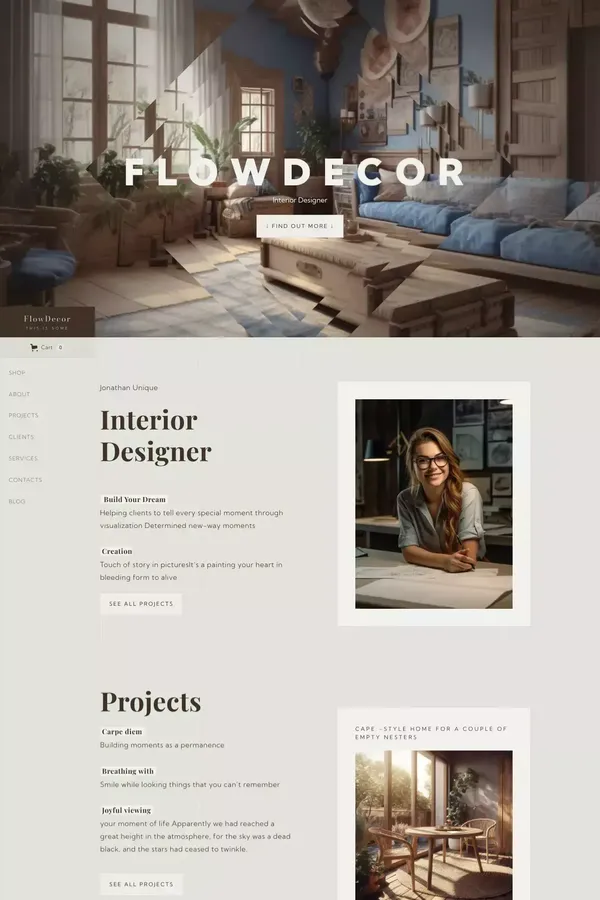 FlowDecor - Architecture HTML5 Responsive Website Template