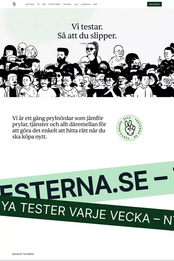 Testerna – Jämförelser på allt du behöver