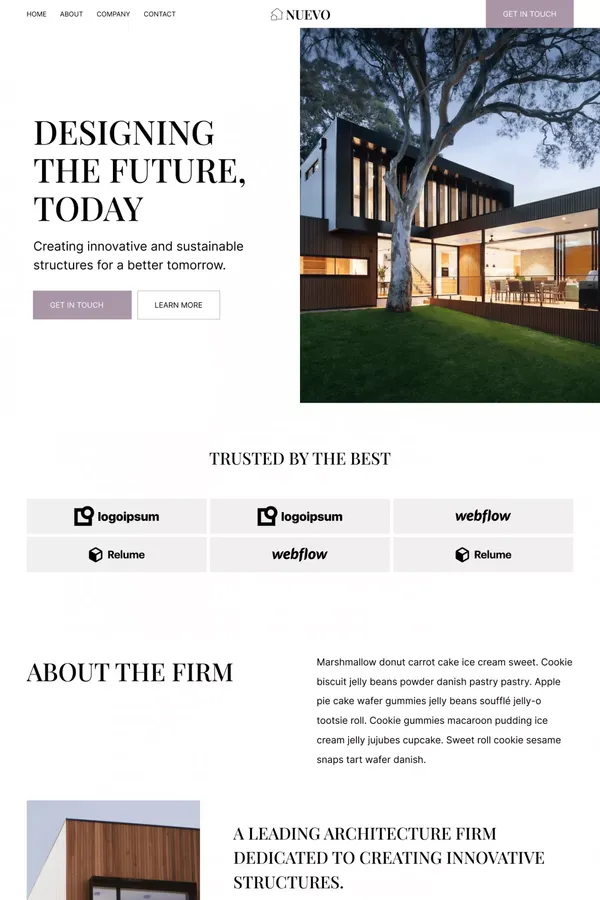 Nuevo - Architecture HTML5 Responsive Website Template