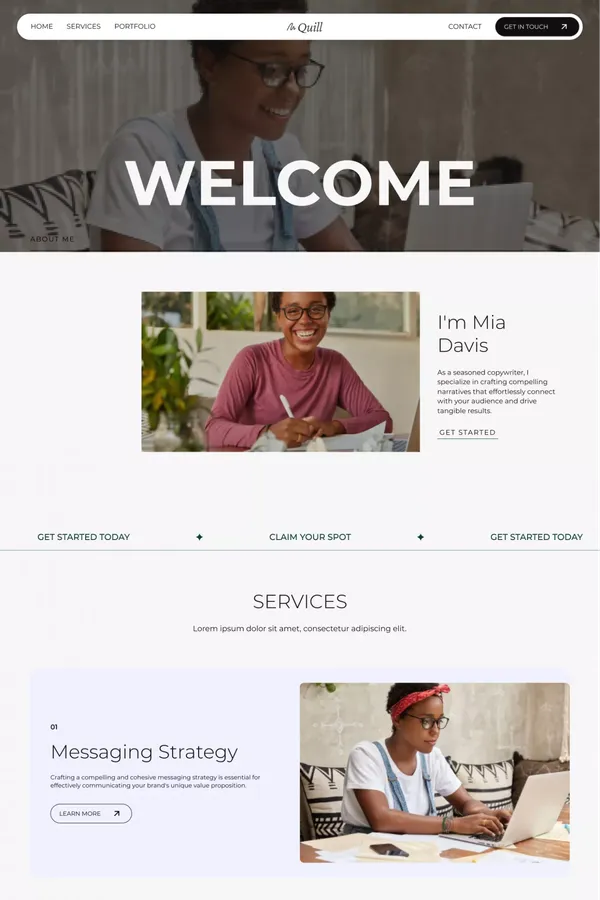 Quill - Portfolio HTML5 Responsive Website Template