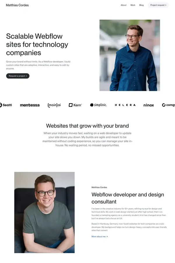 Matthias Cordes - Webflow Developer & Design Consultant from Hamburg, Germany