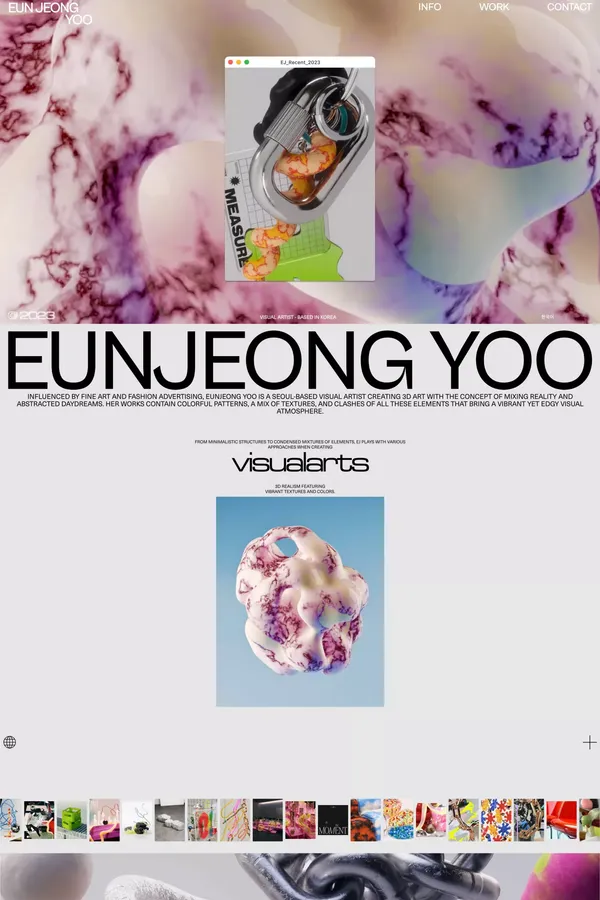EUN JEONG YOO — VISUAL ARTIST - Portfolio design inspiration