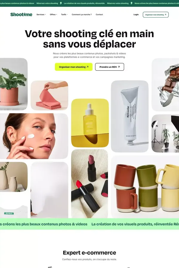 Shootime - Shooting clé en main sans vous déplacer