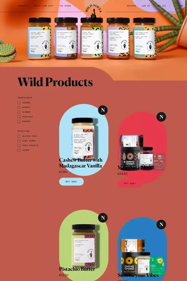 Shop — Wild Souls - Product listing design inspiration