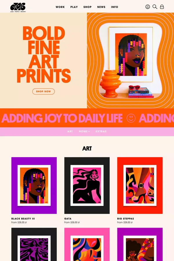 Products– Jade Purple Brown - Product listing design inspiration