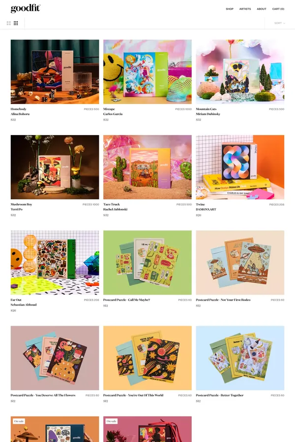 All puzzles – Goodfit - Product listing design inspiration