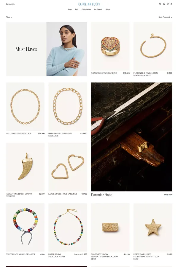 Must Haves | Carolina Bucci - Product listing design inspiration