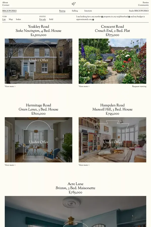 Buying — Brickworks London - Product listing design inspiration